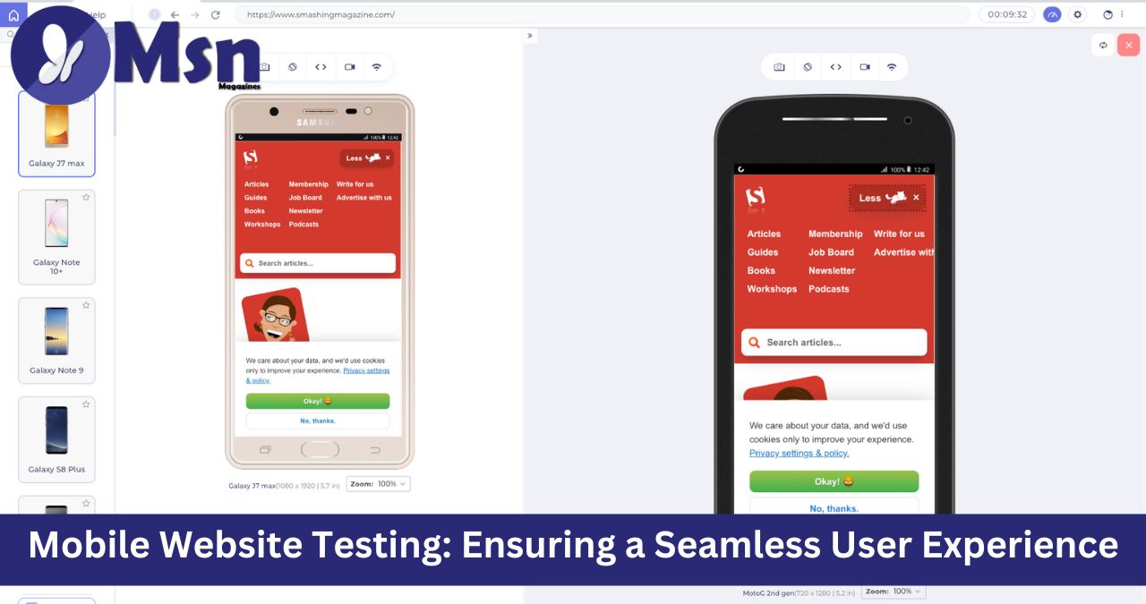 Mobile Website Testing: Ensuring a Seamless User Experience